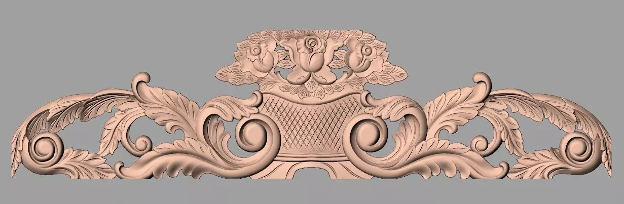 Artcam 3D relief STL models for CNC woodworking E123 3D model_0