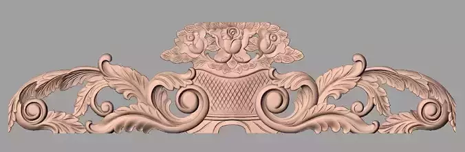 Artcam 3D relief STL models for CNC woodworking E123