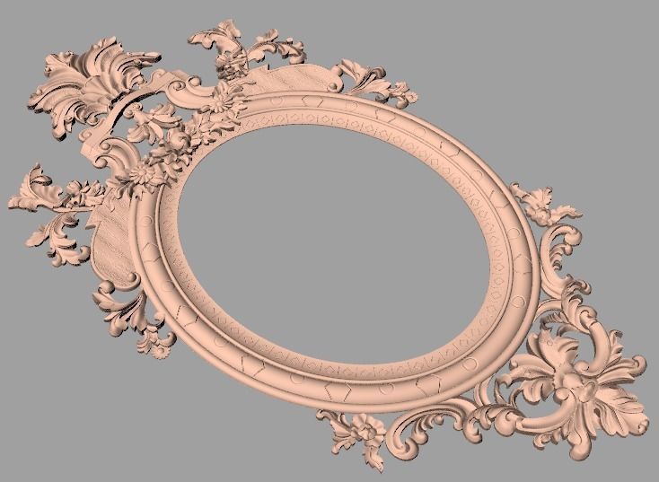 Artcam 3D relief STL models for CNC woodworking E125 3D model_1