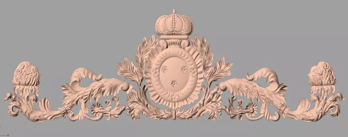 Artcam 3D relief STL models for CNC woodworking E126 3D model_0