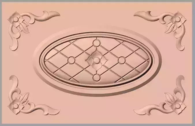 Artcam 3D relief STL models for CNC woodworking E128