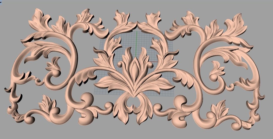 Artcam 3D relief STL models for CNC woodworking E133 3D model_1