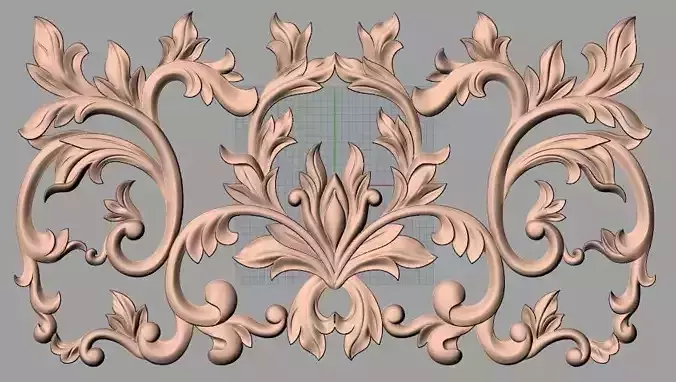Artcam 3D relief STL models for CNC woodworking E133