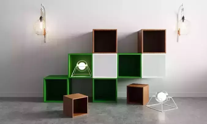 Cinema 4d Corona Area light setup-clean shadows 3D model