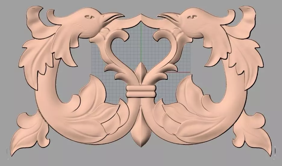 Artcam 3D relief STL models for CNC woodworking E134 3D model_0