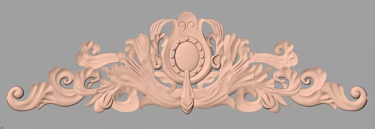 Artcam 3D relief STL models for CNC woodworking E137 3D model_0