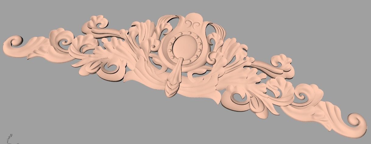 Artcam 3D relief STL models for CNC woodworking E137 3D model_1