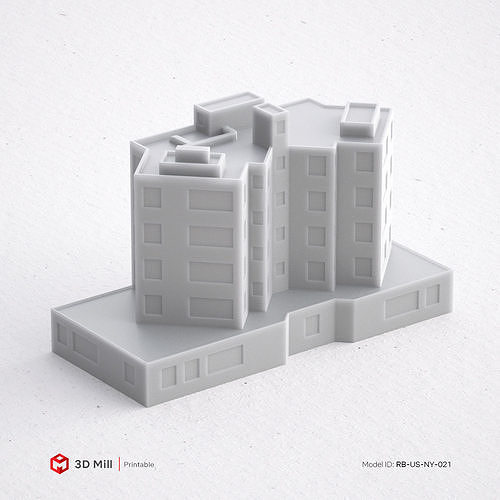 3D Print miniature building RB-US-NY-021 3D print model