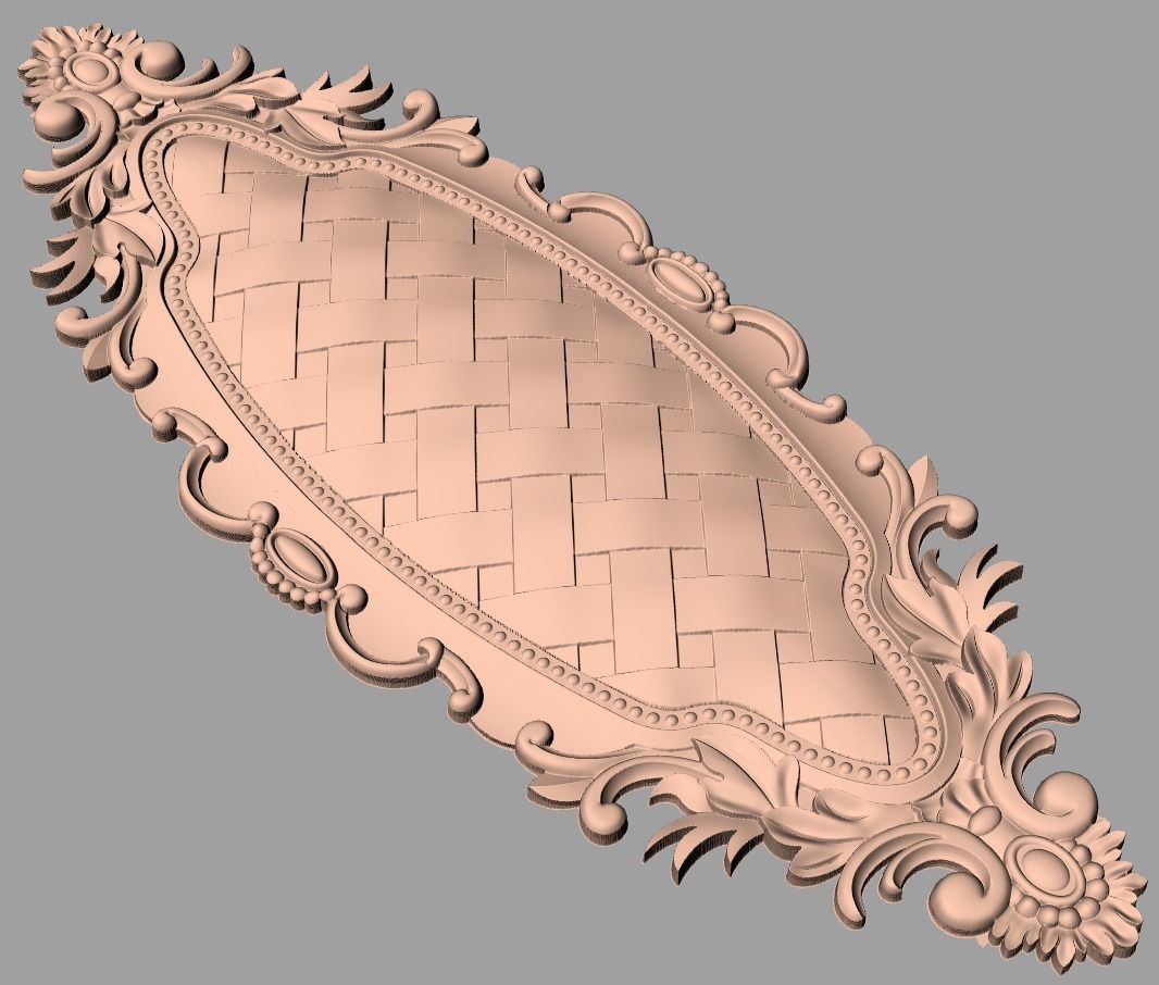 Artcam 3D relief STL models for CNC woodworking E139 3D model_1