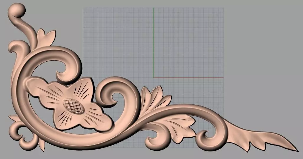 Artcam 3D relief STL models for CNC woodworking E141 3D model_0