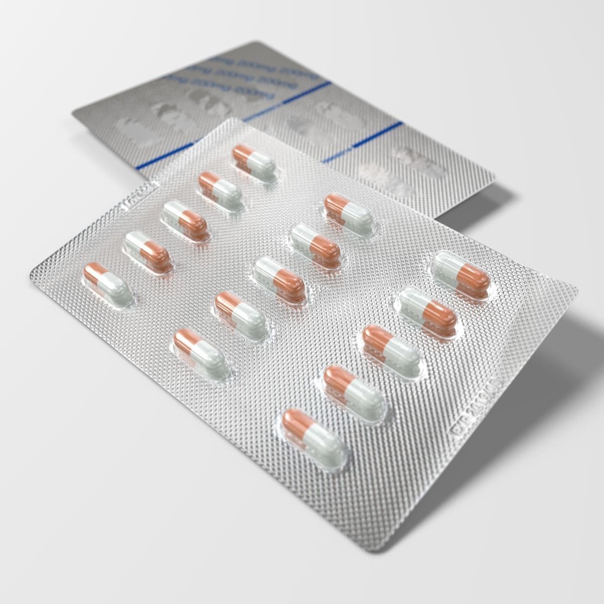 Capsule blister pack 3D model_4