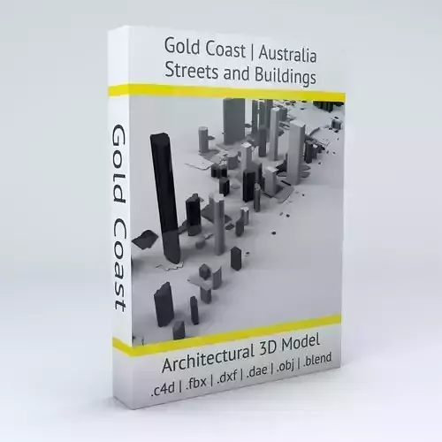 Gold Coast Streets and Buildings 3D model
