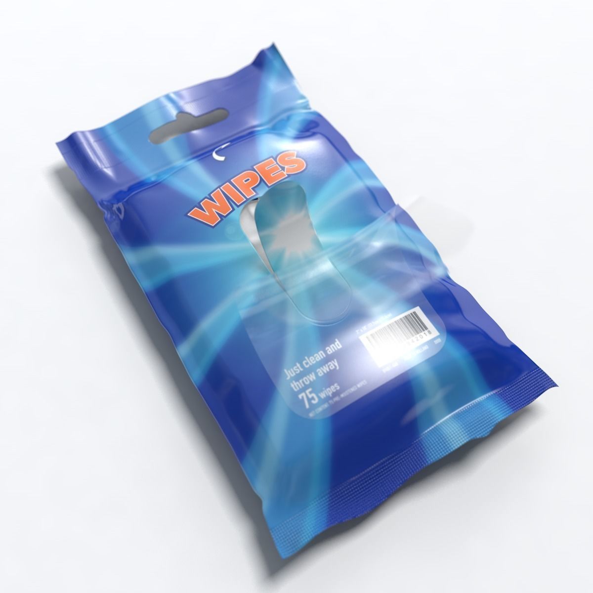 Cleaning wipes 3D model_4