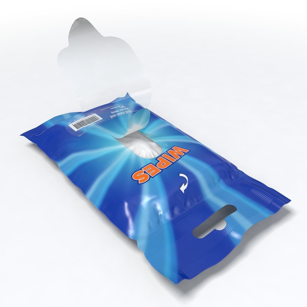 Cleaning wipes 3D model_1