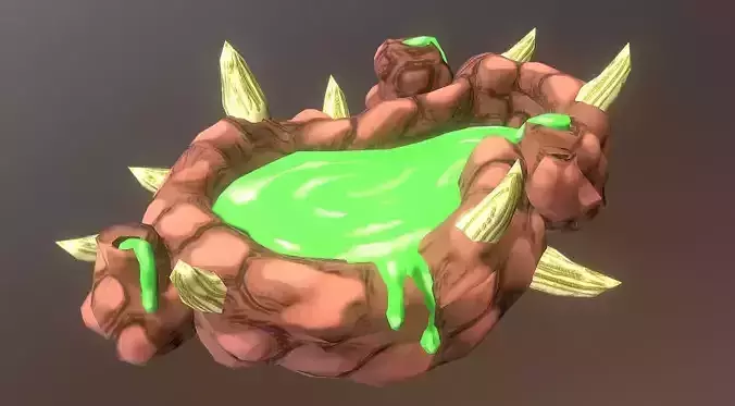 Spawning pool Low-poly 3D model