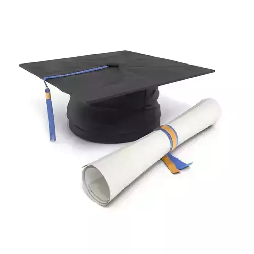 Graduation Cap 3D model