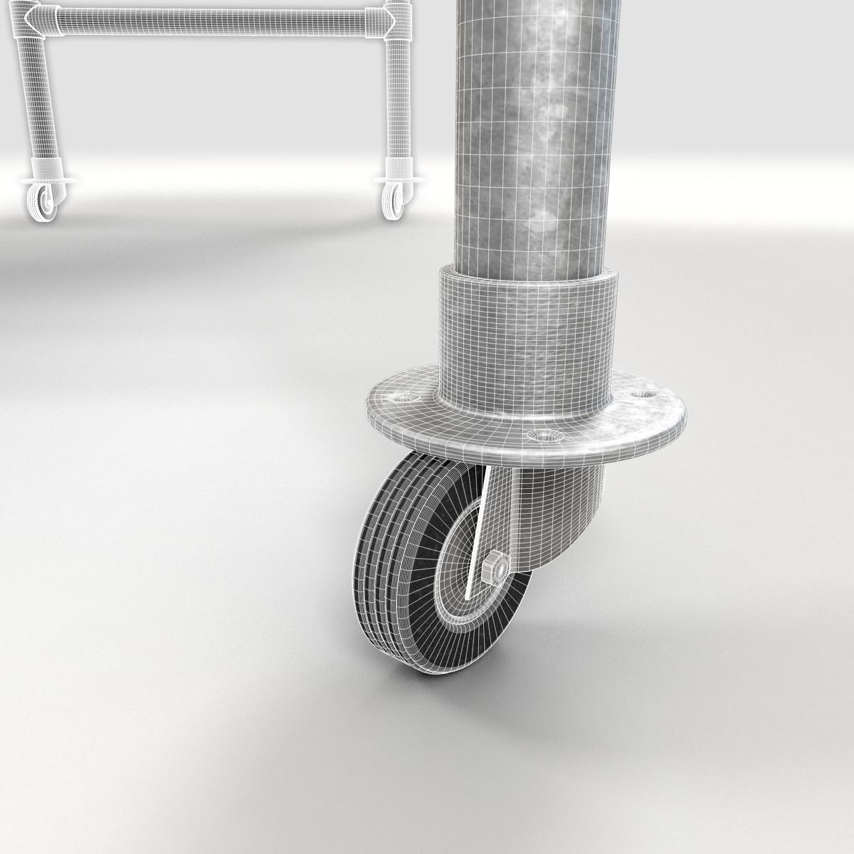 Scaffold table 3D model_7