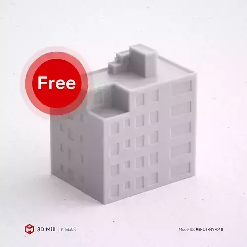 Free 3D Print miniature building RB-US-NY-019