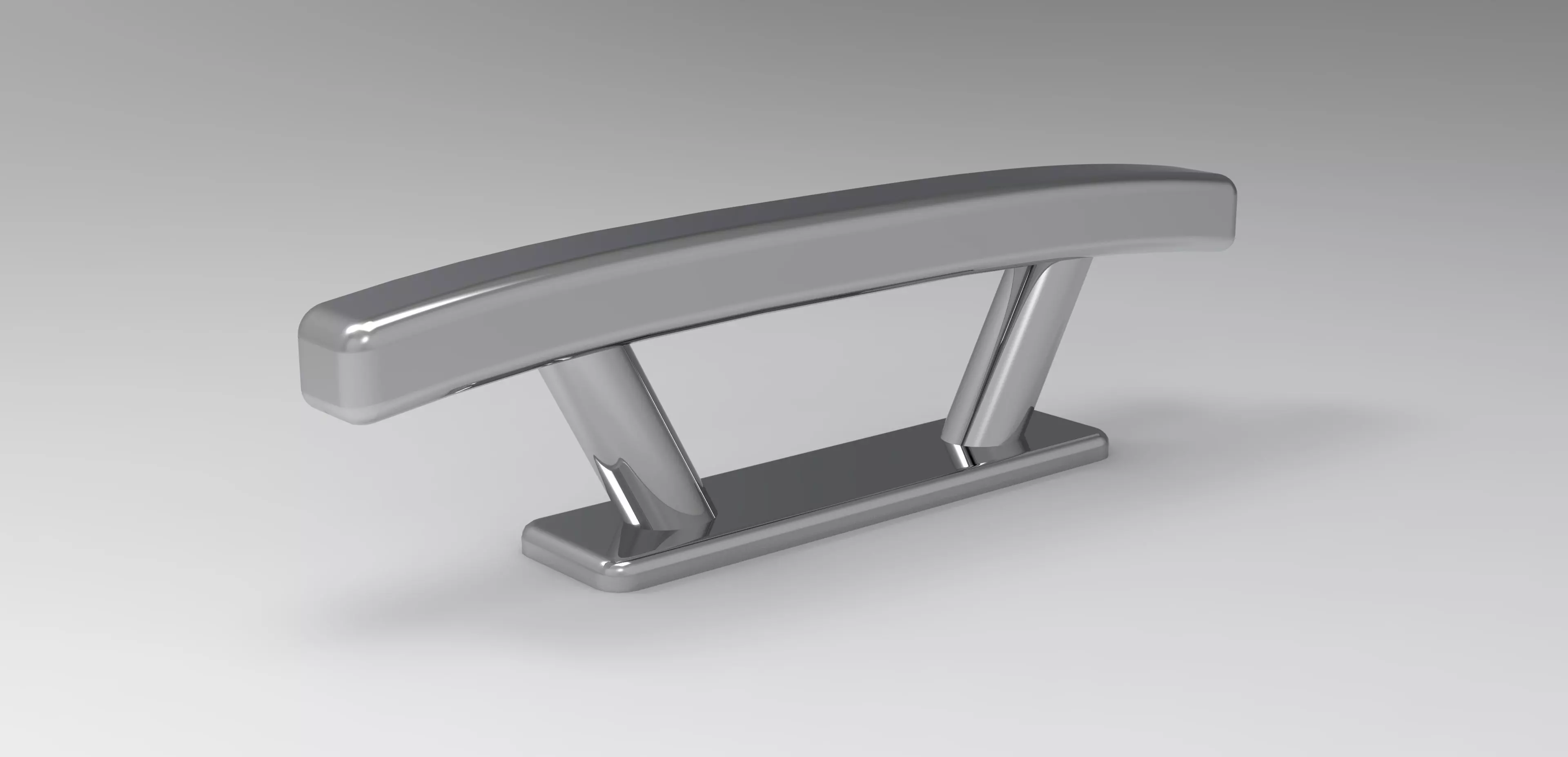 Bollard  Cleat 203mm 3D model_0