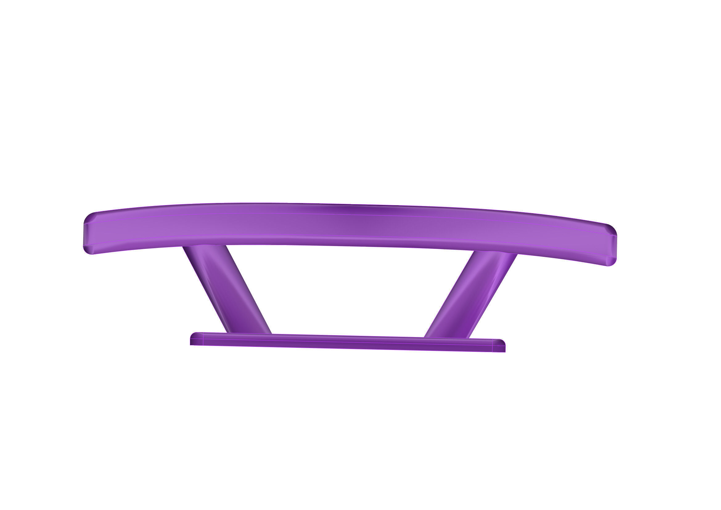 Bollard  Cleat 203mm 3D model_1