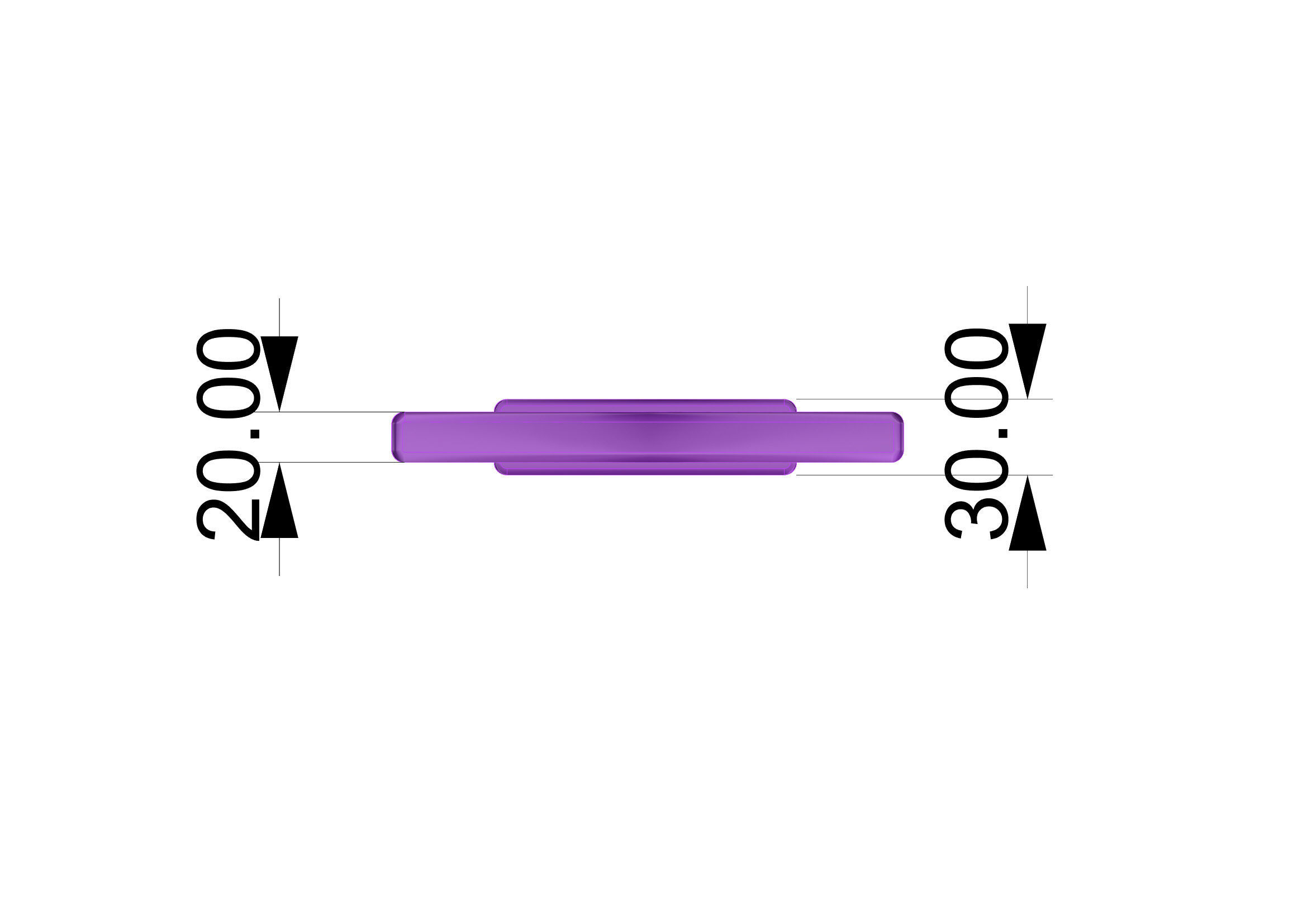 Bollard  Cleat 203mm 3D model_3