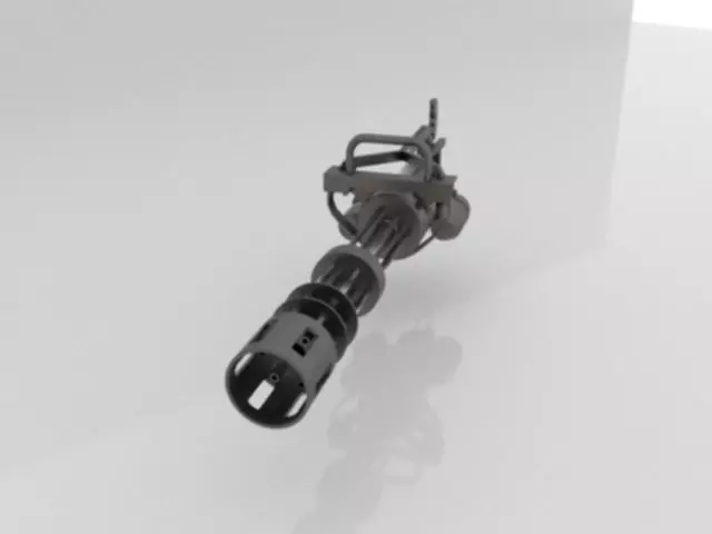 Classic Army M134-A2 CO2HPA Minigun Low-poly 3D model_0
