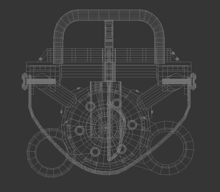 Classic Army M134-A2 CO2HPA Minigun Low-poly 3D model_3