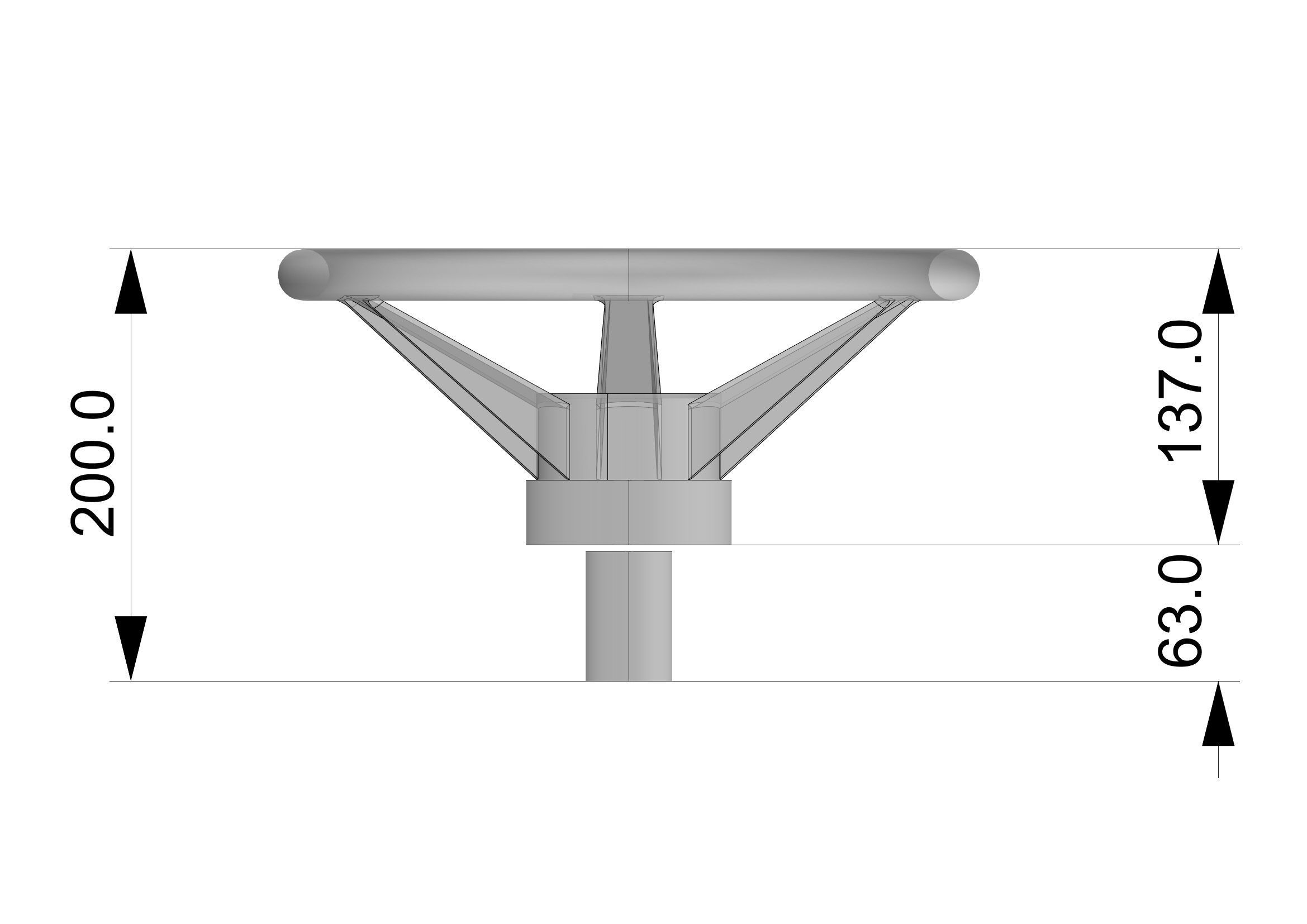 Steering Wheel  3D model_2