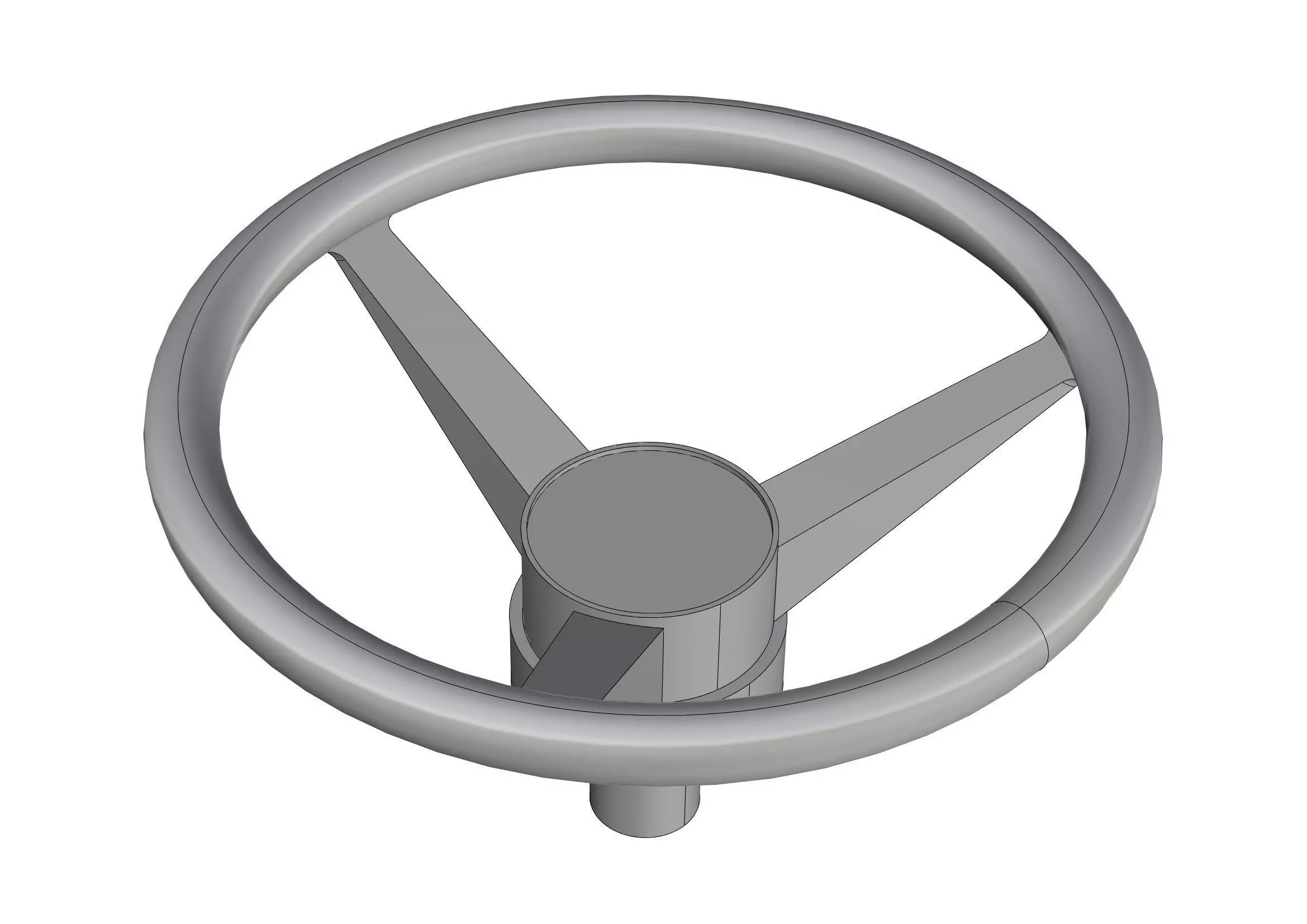 Steering Wheel  3D model_0