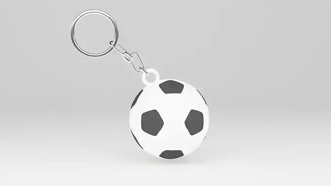 Soccer ball keychain 3D print model