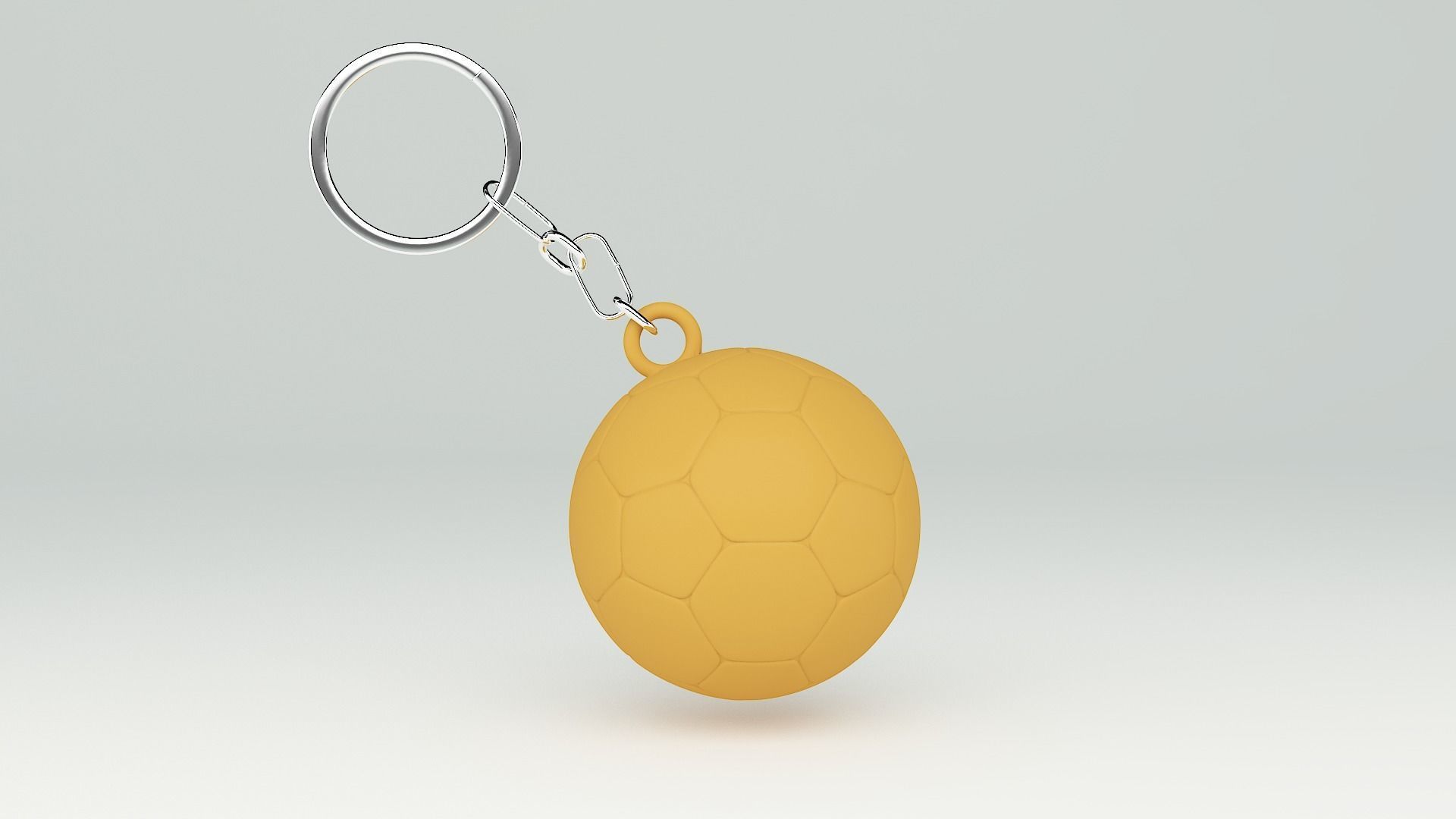 Soccer ball keychain 3D print model_5