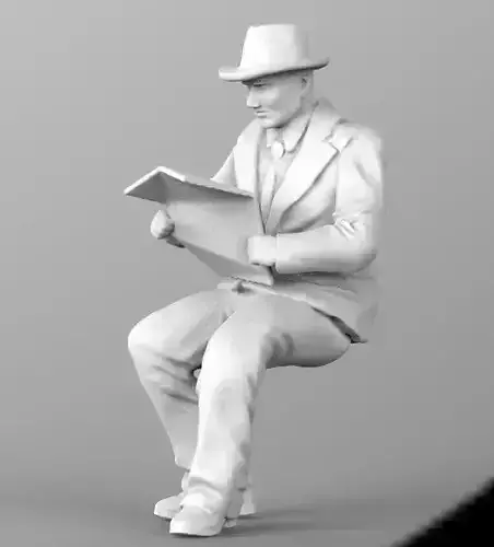 old man 3d model 3D print model
