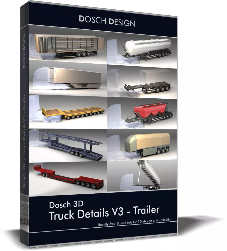 Dosch 3D - Truck Details V3 - Trailer 3D model