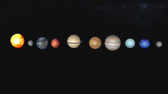 Solar System Free 3D model