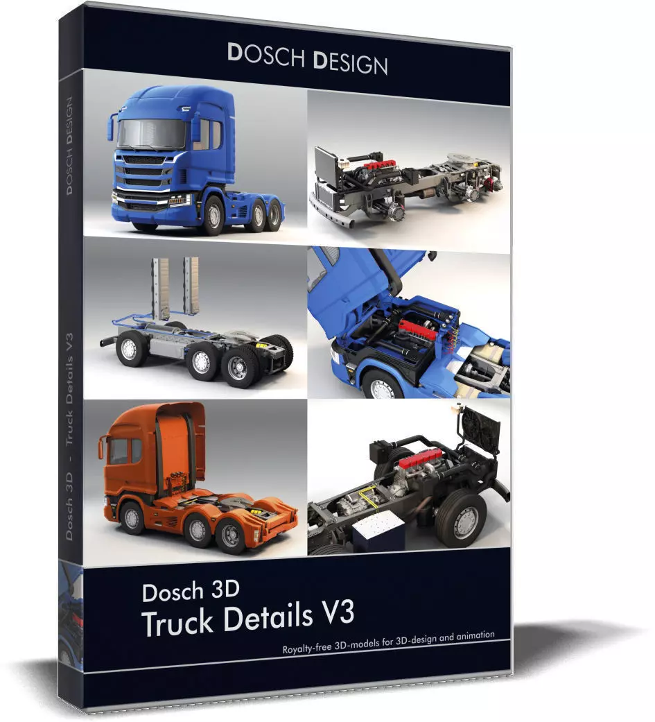 Dosch 3D - Truck Details V3 3D model