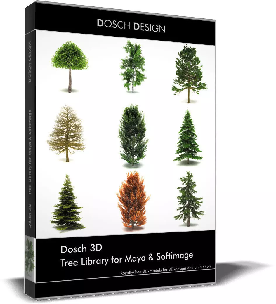 Dosch 3D - Tree Library for Maya and Softimage 3D model_0