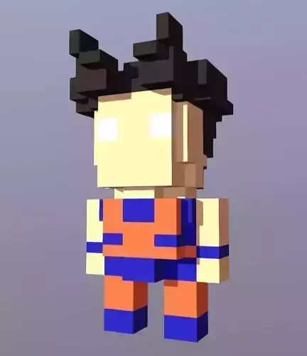 Goku voxel style