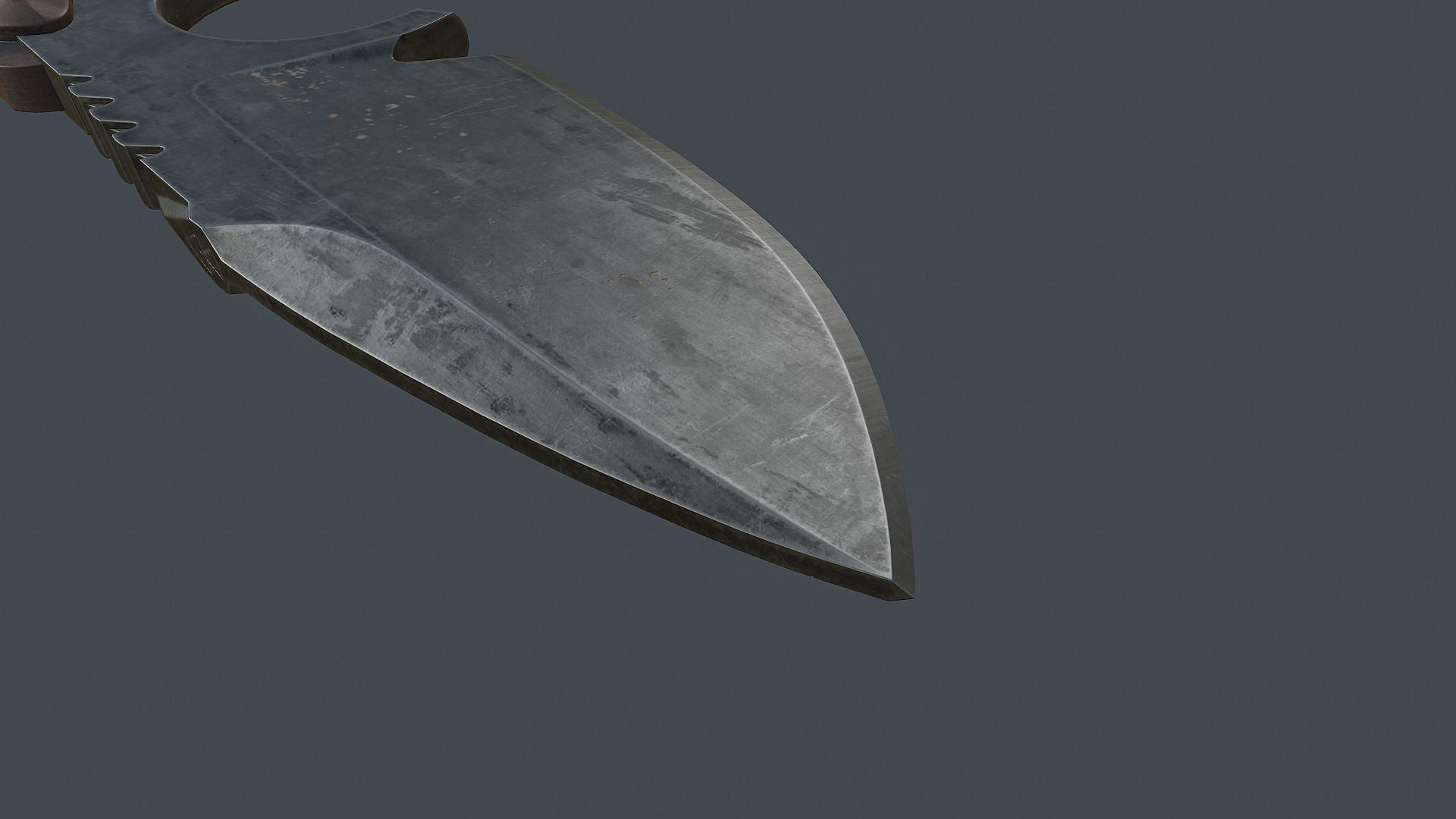 Fixed Blade Knife  Low-poly 3D model_8