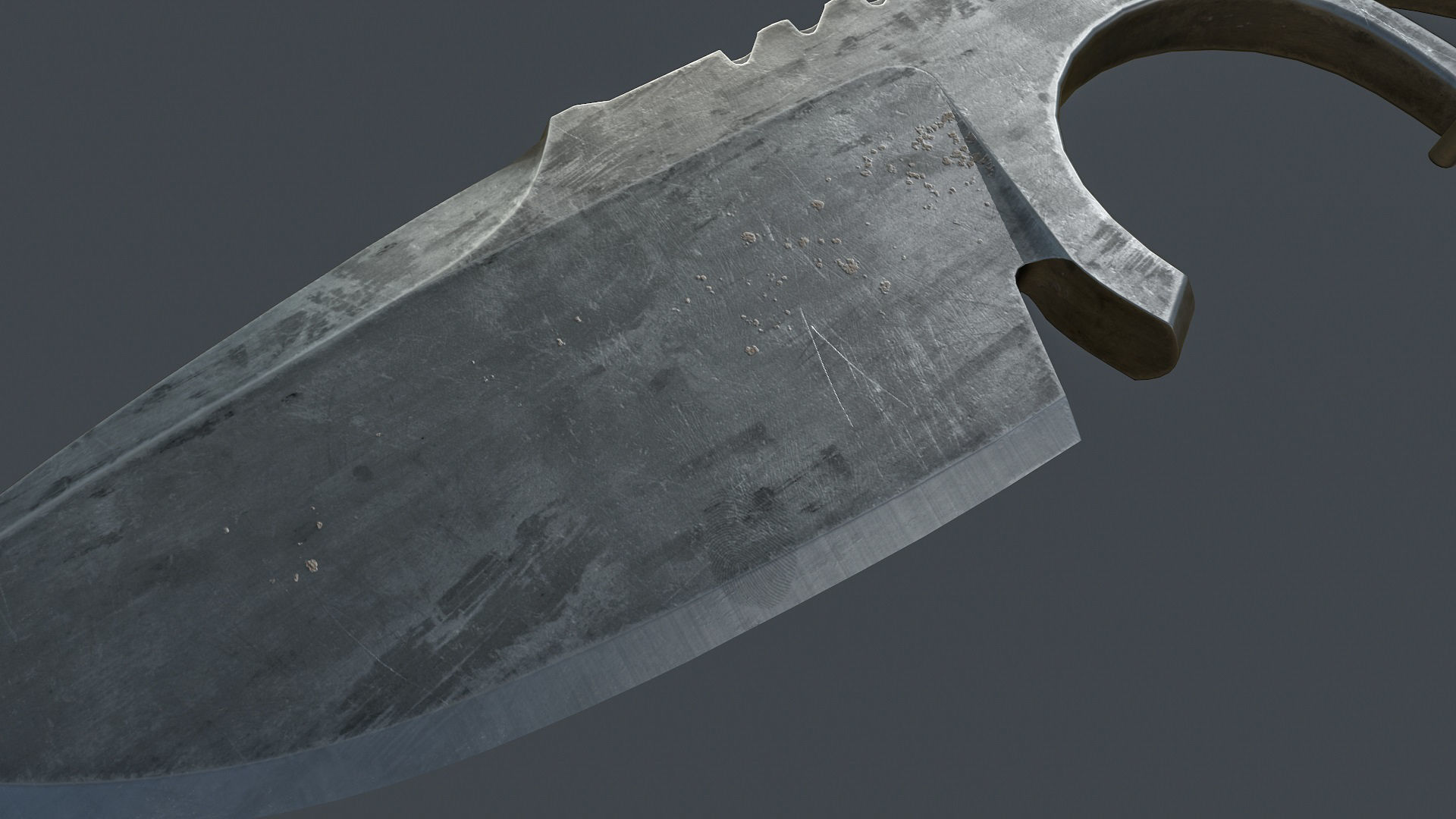 Fixed Blade Knife  Low-poly 3D model_7