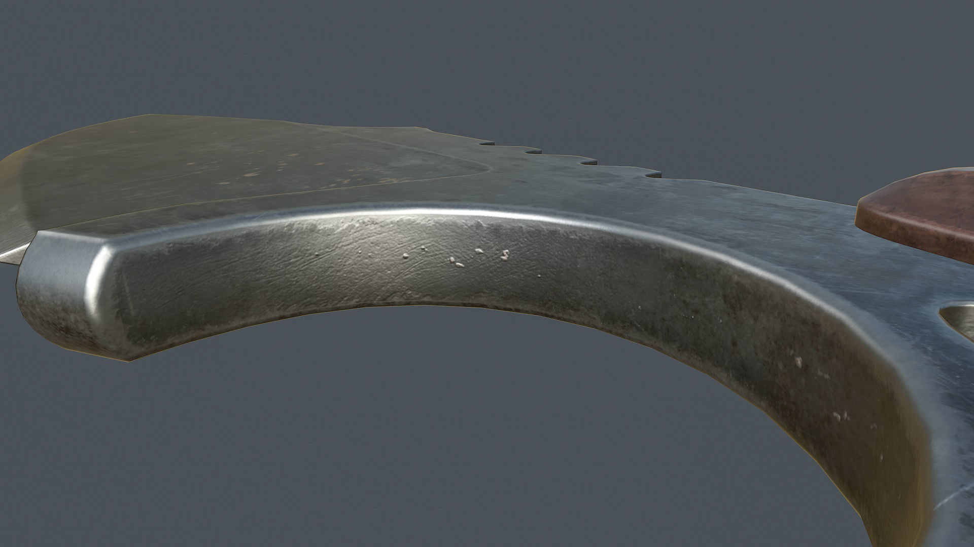 Fixed Blade Knife  Low-poly 3D model_6