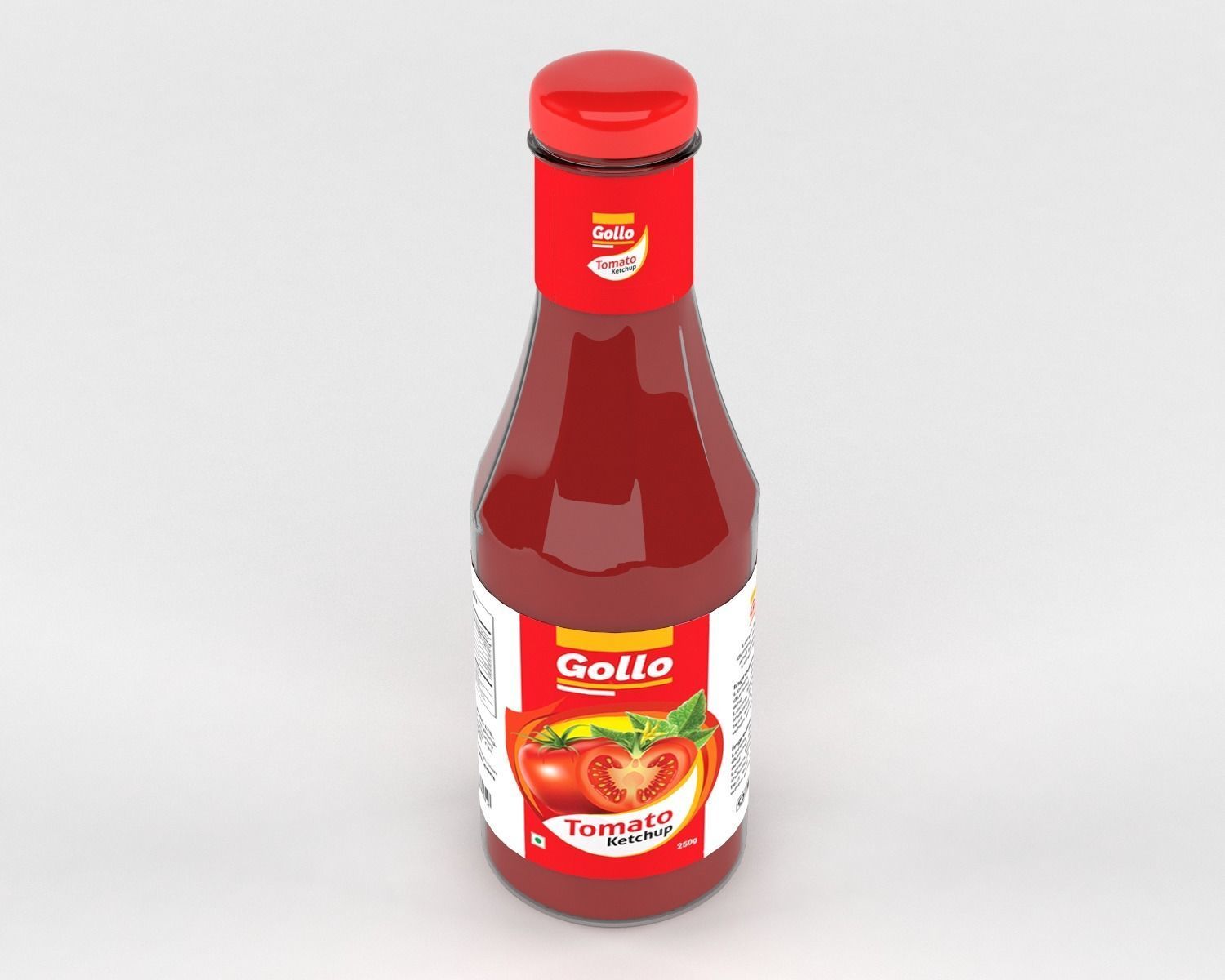Ketchup Bottle 3D model_2