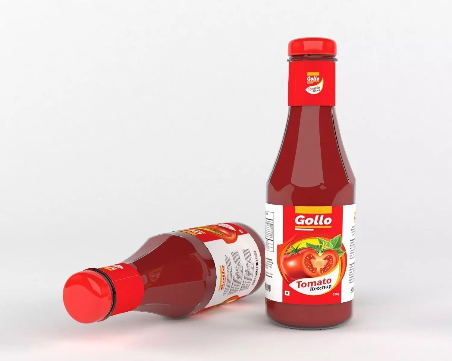 Ketchup Bottle 3D model_0