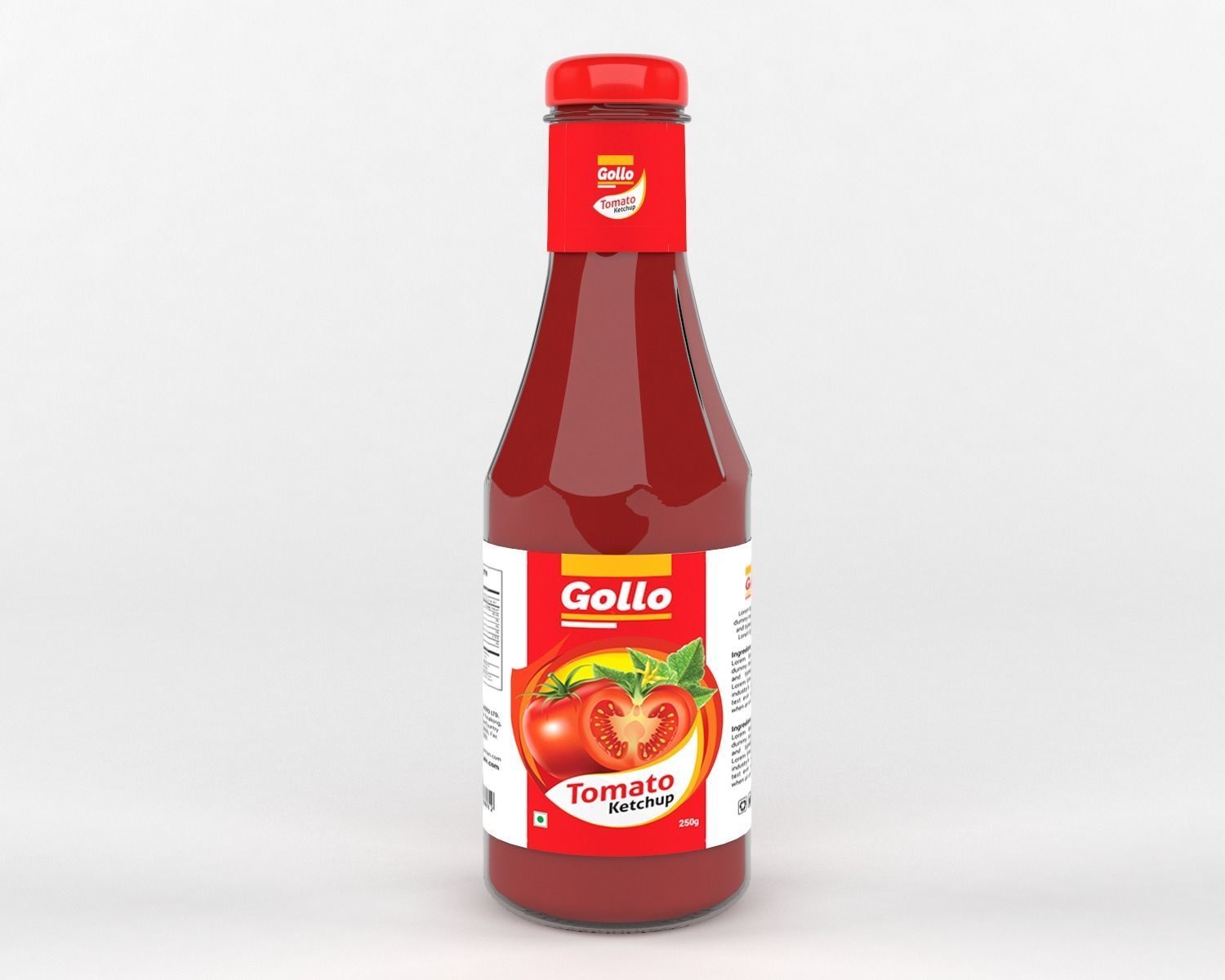Ketchup Bottle 3D model_1