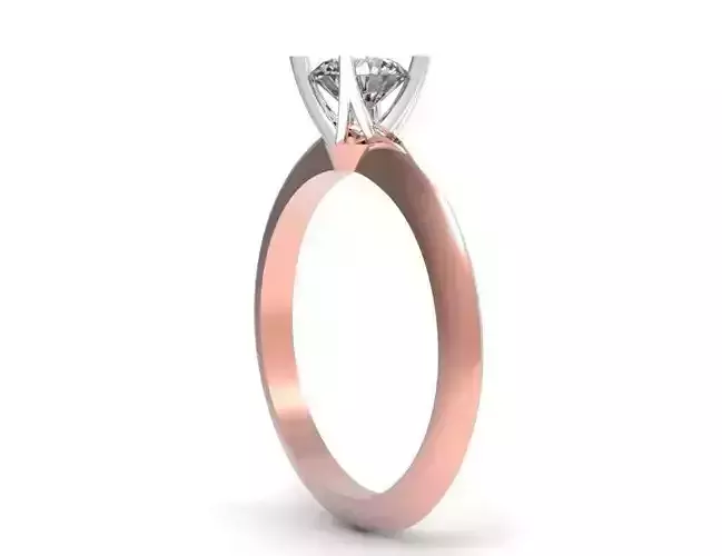 Classic Ring 4 prongs tiffany style engagement  
