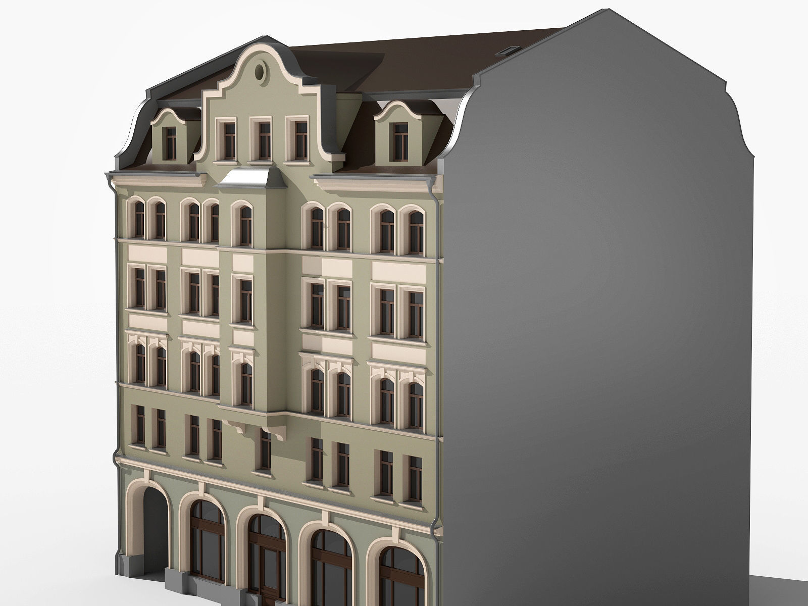 European residence 04 Low-poly 3D model_2