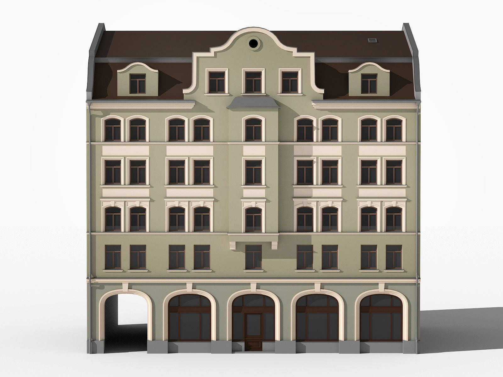 European residence 04 Low-poly 3D model_1