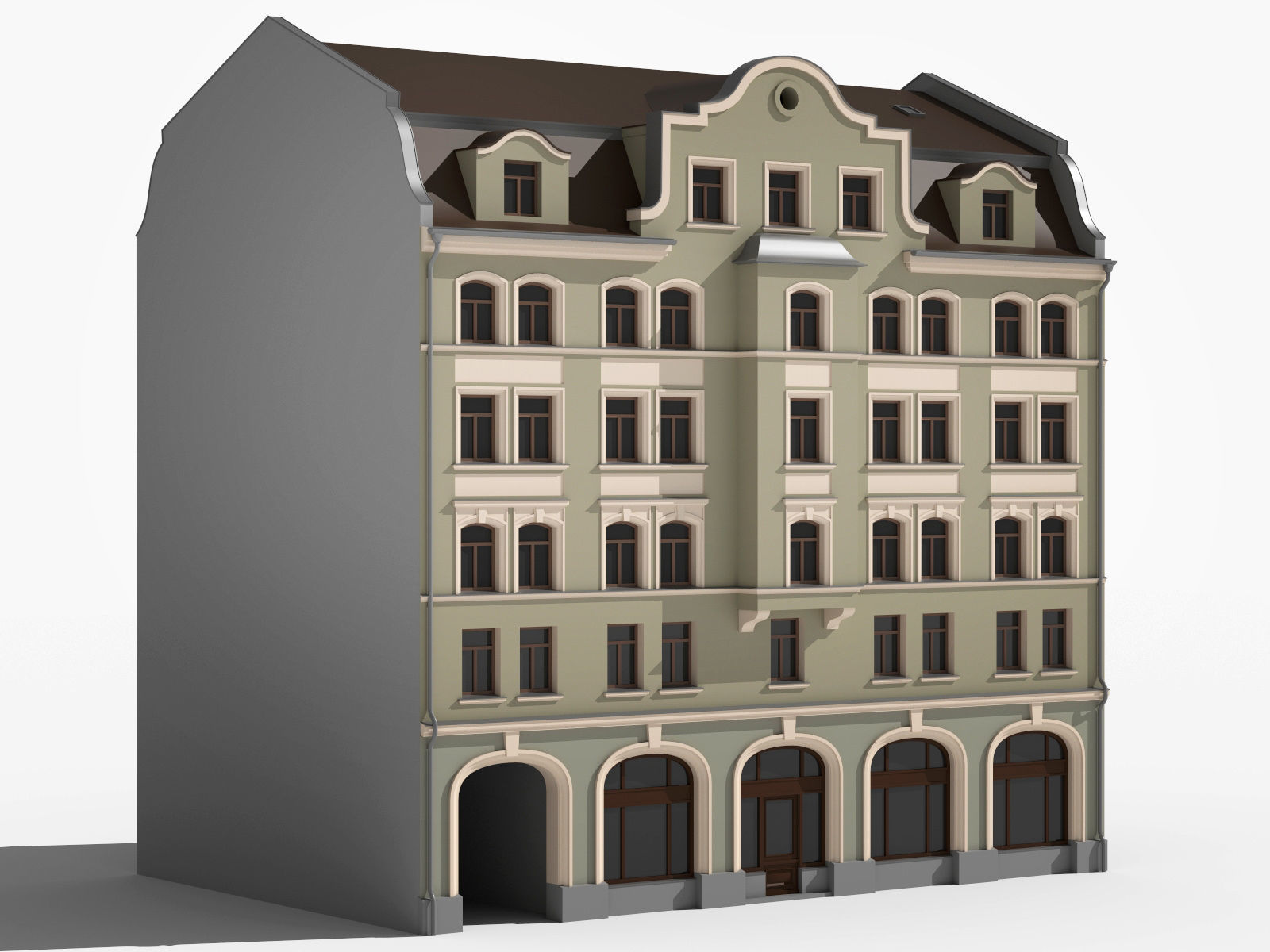 European residence 04 Low-poly 3D model_4