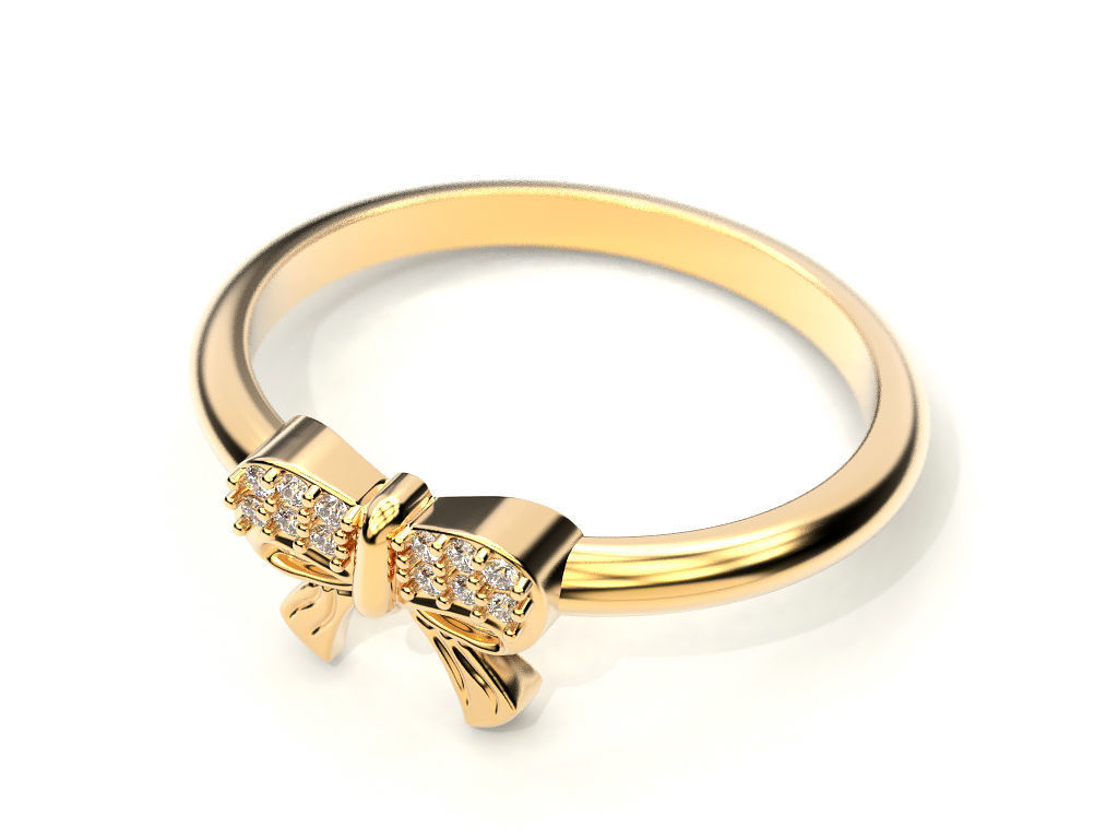 Ring bow 3D print model_6