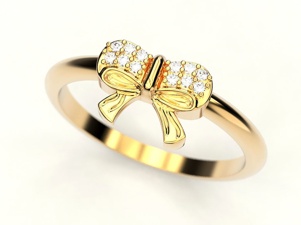 Ring bow 3D print model_2