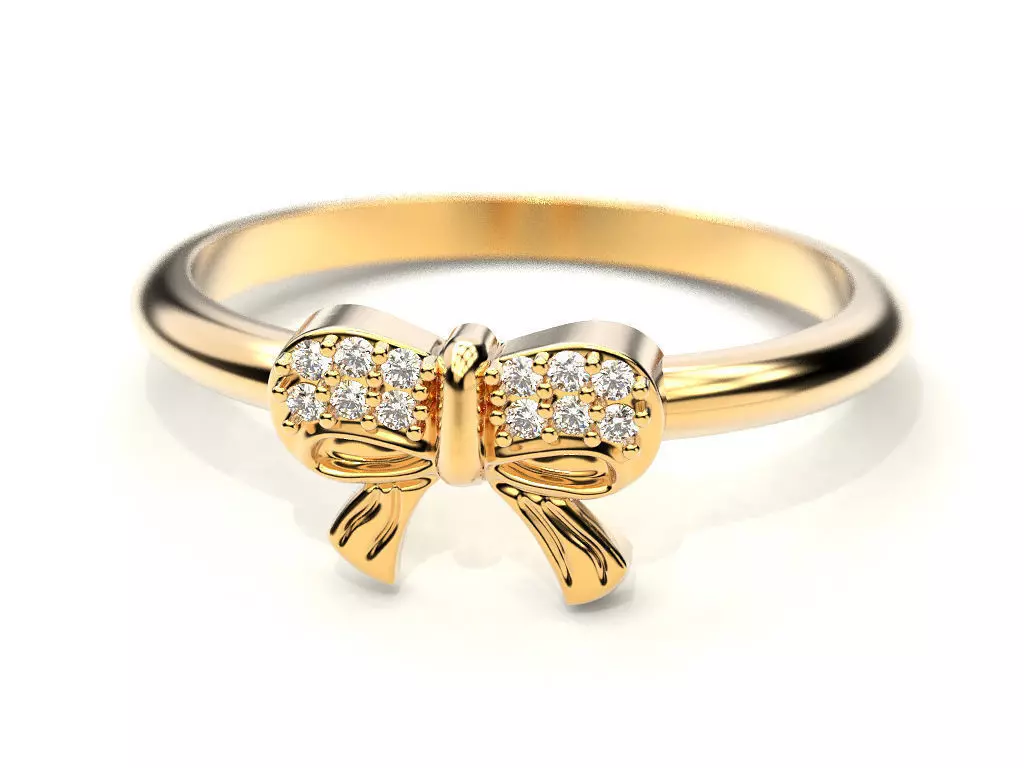 Ring bow 3D print model_0